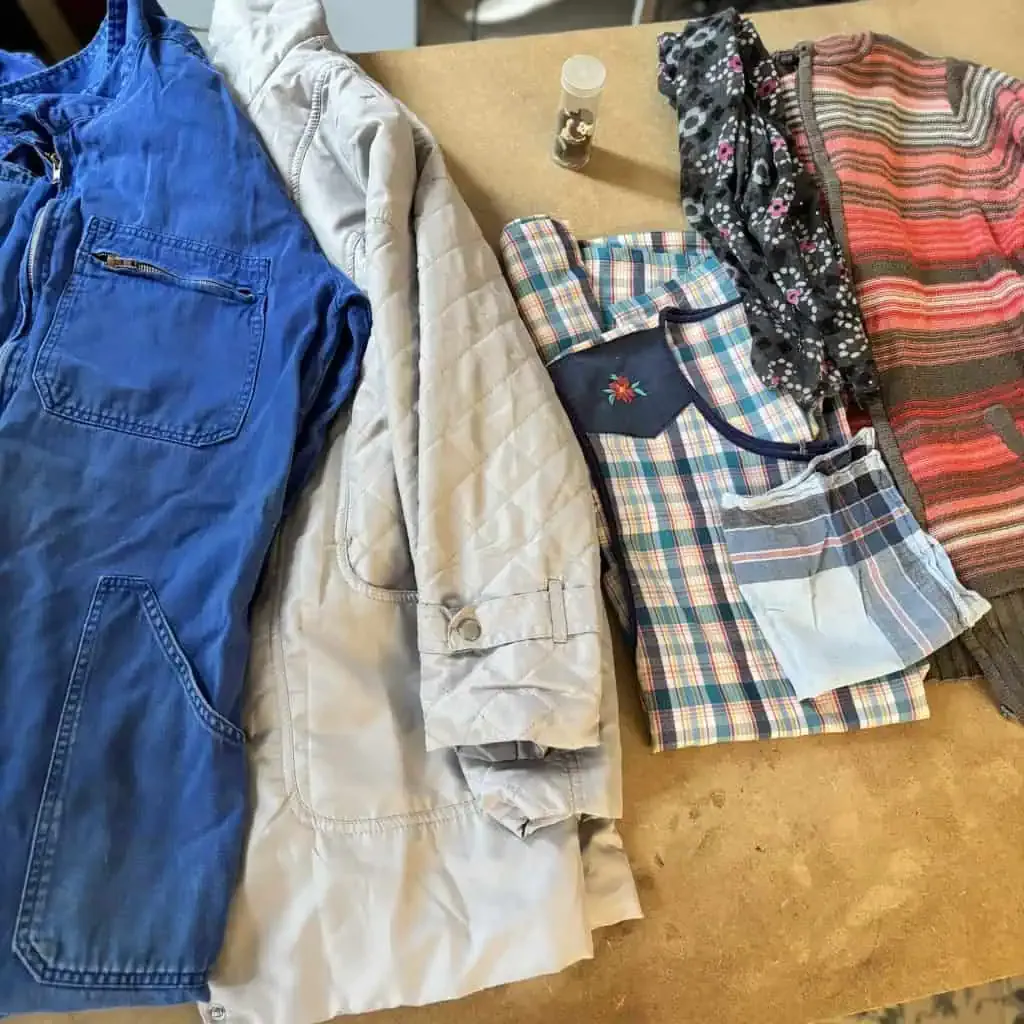 vêtements avant transformation