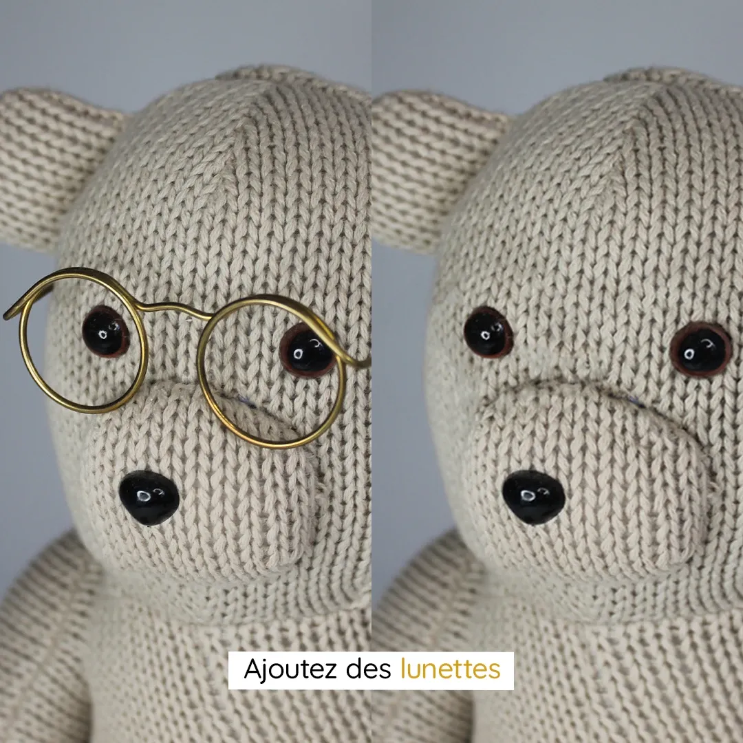 memory bear arcas personnalisations lunettes