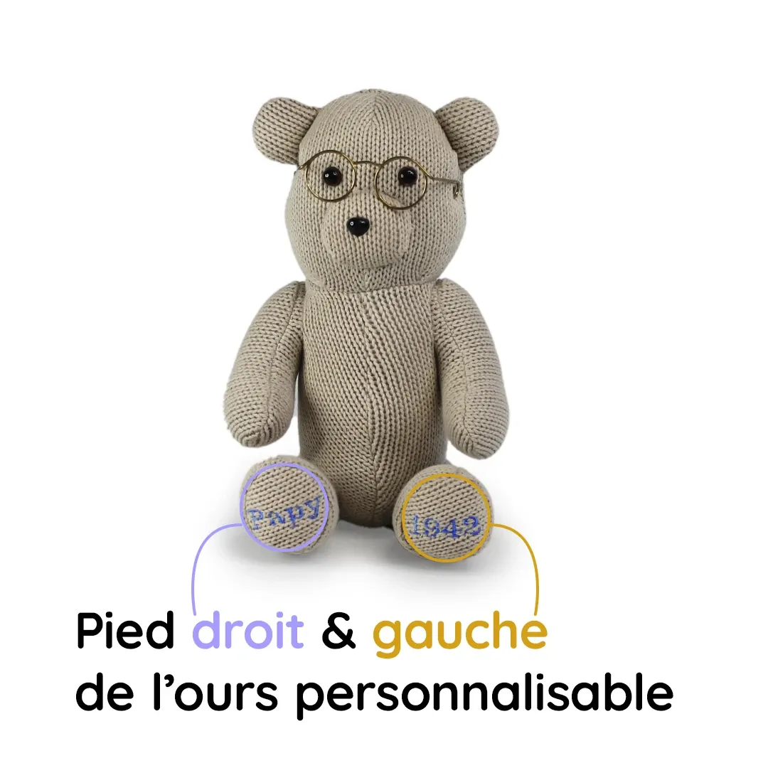 memory bear personnalisations gauche droite
