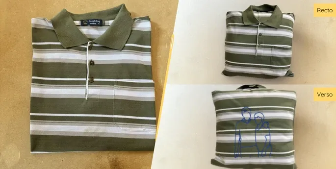 coussin carre brode polo xl