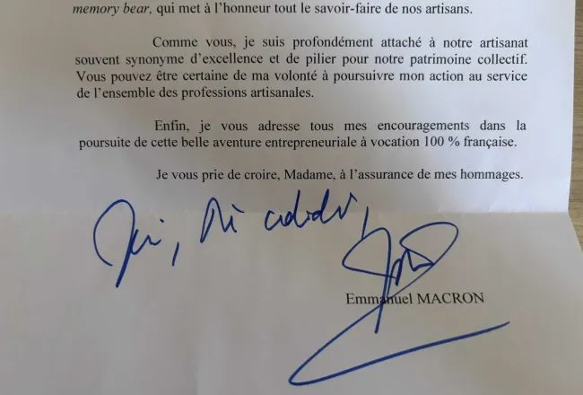 extrait lettre président